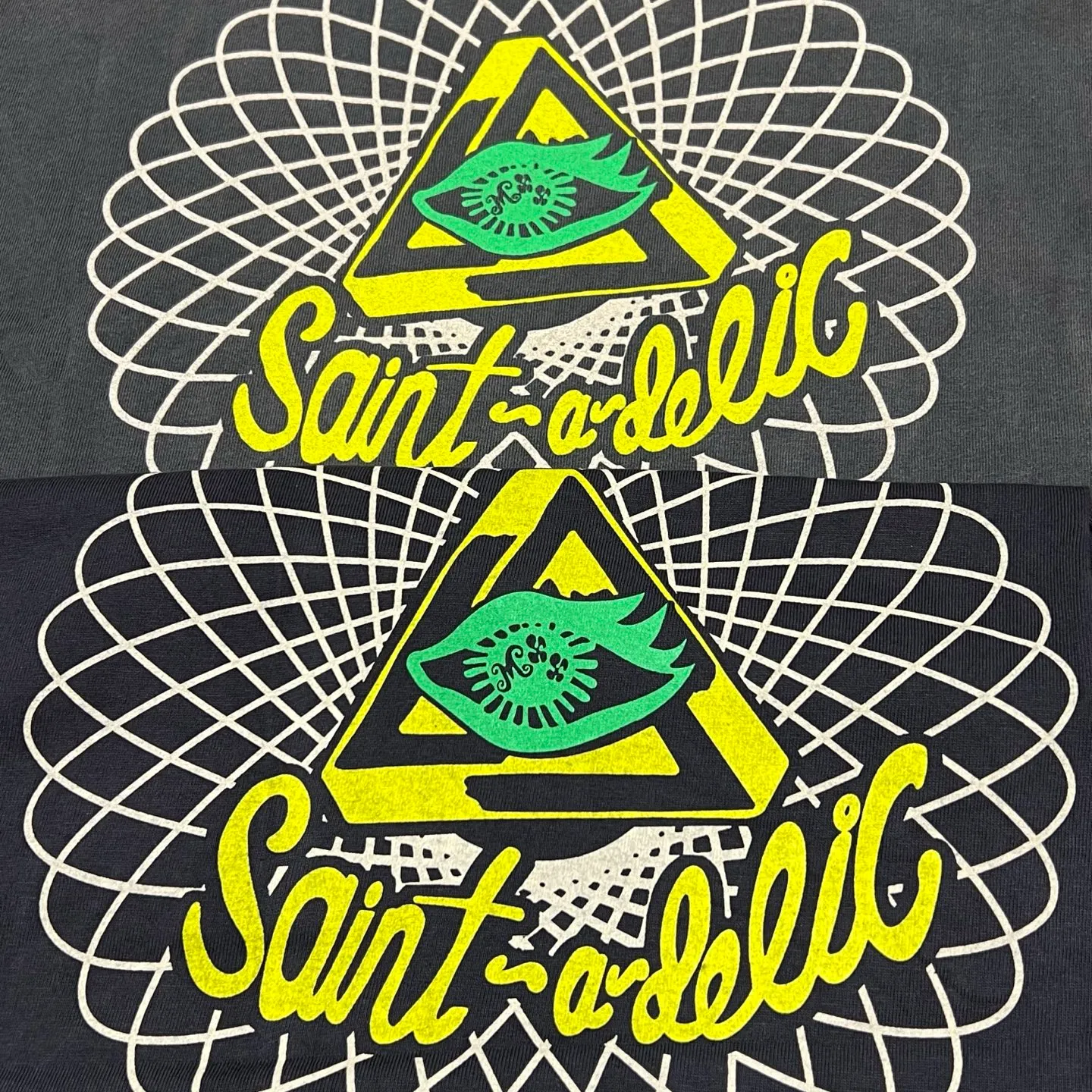 Printing proofing SAINT Mxxxxxx SS TEE/SAINT MX6/BLK Little devil bee distressed TEE Washed black S-XL Tube fabric Assute garment dyeing Rewashed and faded to make old holes Correct version Original consistent main mark/washed mark/cherub mark Original consistent printing restoration Distressed treatment Top purchasing level